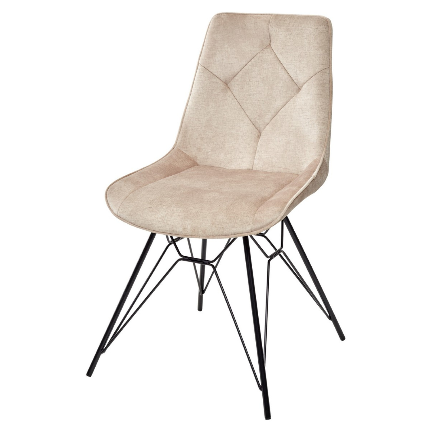 Металлические стулья Стул MARBELLA PK6015-10 (VBP210) античный бежевый, велюр М-City фото 1 — New Style of Furniture