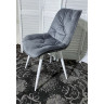 Металлические стулья Стул MONACO UF910-05 DARK GREY, велюр/белый каркас M-City фото 2 — New Style of Furniture