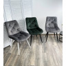 Металлические стулья Стул MONACO UF910-05 DARK GREY, велюр/белый каркас M-City фото 8 — New Style of Furniture