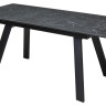 Керамические столы Стол Морис 140 Темно-серый мрамор матовый, керамика / черный каркас М-City фото 6 — New Style of Furniture
