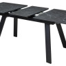 Керамические столы Стол Морис 140 Темно-серый мрамор матовый, керамика / черный каркас М-City фото 7 — New Style of Furniture