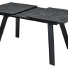 Керамические столы Стол Морис 140 Темно-серый мрамор матовый, керамика / черный каркас М-City фото 8 — New Style of Furniture