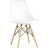 Eames Soft белый обеденный сиденье экокожа ножки из массива бука