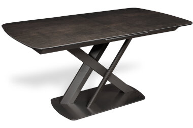 Керамический стол OSCAR чёрный янтарь / антрацит — New Style of Furniture