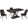 Обеденные столы OSCAR чёрный янтарь / антрацит фото 3 — New Style of Furniture