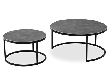 Журнальный стол AMATO серый / чёрный — New Style of Furniture