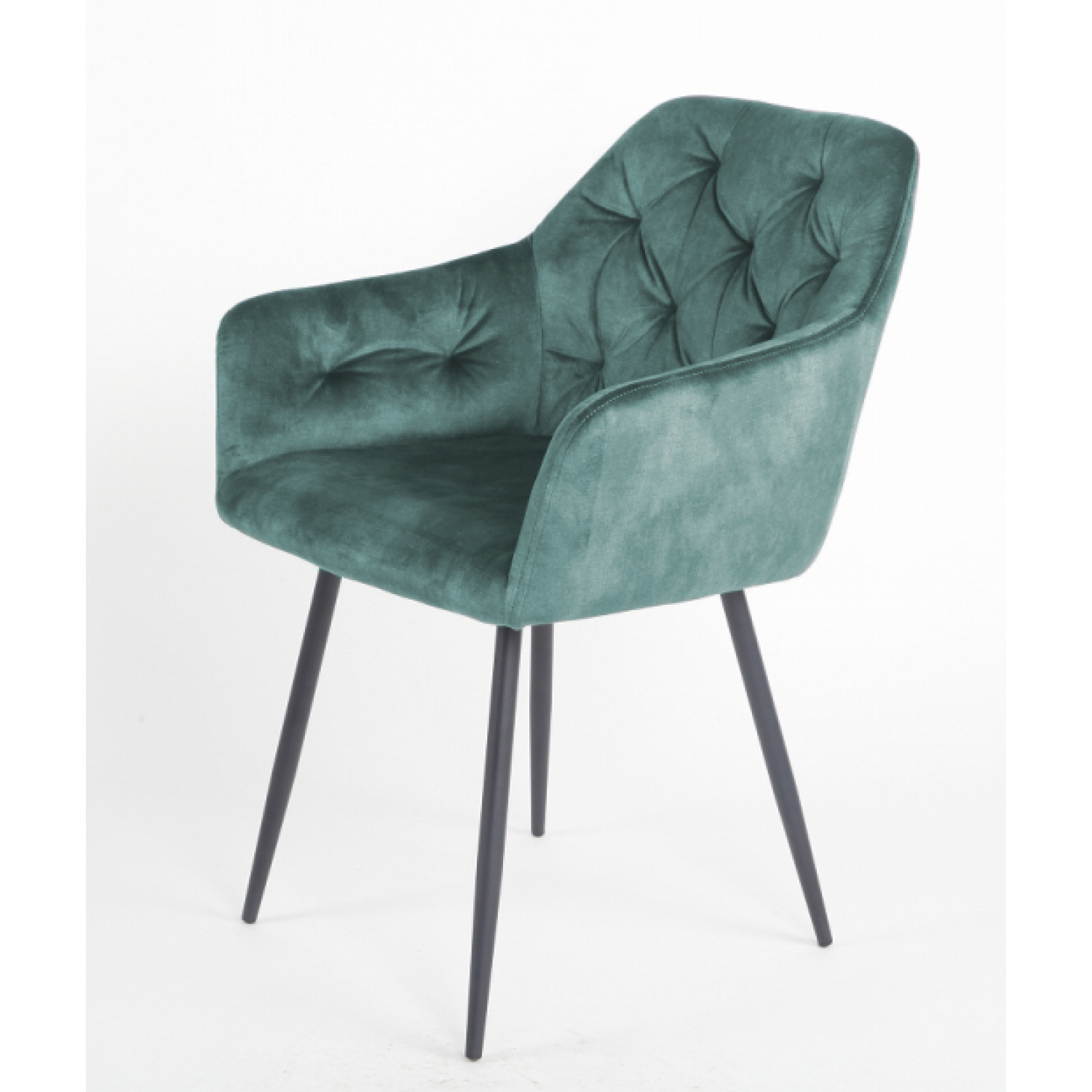 Металлические стулья Стул PERU PK6015-15 GREY GREEN античный серо-зеленый, велюр M-City фото 1 — New Style of Furniture