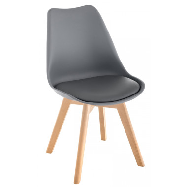 Деревянный стул Bonus дерево / серый — New Style of Furniture