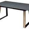 Стеклянные столы Стол Франк 160 Графит, стекло / Дуб Галифакс, черный М-City фото 1 — New Style of Furniture