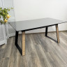 Стеклянные столы Стол Франк 160 Графит, стекло / Дуб Галифакс, черный М-City фото 3 — New Style of Furniture