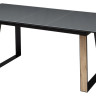 Стеклянные столы Стол Франк 160 Графит, стекло / Дуб Галифакс, черный М-City фото 8 — New Style of Furniture