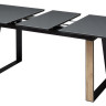Стеклянные столы Стол Франк 160 Графит, стекло / Дуб Галифакс, черный М-City фото 10 — New Style of Furniture