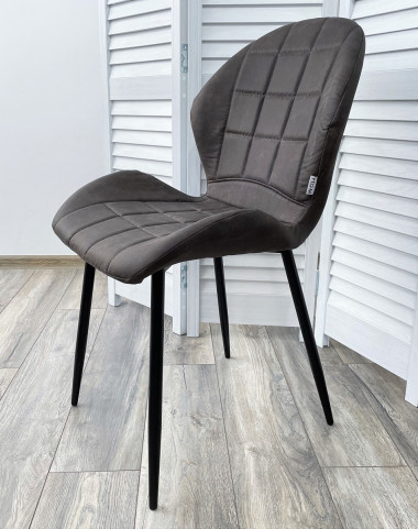 Стул FLOWER COWBOY-#104 темно-серый, ткань микрофибра М-City — New Style of Furniture