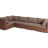 &quot;Лунго&quot; трансформирующийся диван из искусственного ротанга, цвет коричневый